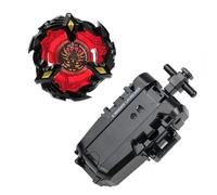 DEZAWRTY Gyro X Set with String Launcher - Soar Phoenix Right-Spin Attack Series, Great Starter Set for Kids’ Battling Games, Fun Gift for Boys 6+ (Black)