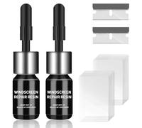 DEZEU Windscreen Chip Repair Kit, Glass Repair Kit,5 Min Quick Glass Repair Liquid,Long-Lasting for Windscreens, Windows, Mirrors,All Crack Types Windscreen Repair Kit (Black).