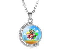 DEZHAN Cartoon Anime Necklace, TV Movies Zinc Alloy Torque for Women and Men, Zinc, No Gemstone