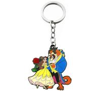 DEZHAN TV Movies Cartoon Princess Keychain, Zinc Alloy Keychains for Women and Men