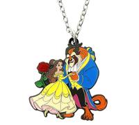 DEZHAN TV Movies Cartoon Princess Necklace, Zinc Alloy Necklaces for Women and Men