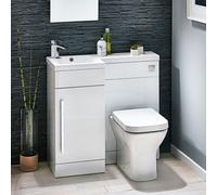 Dezine Eamont Back To Wall Toilet With Wrapover Soft Close Seat
