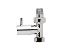 Dezine Premium Towel Rail Round Valves, Straight, Pair