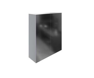 Dezine Trent 500mm Gloss Grey Mirror Unit, 2 Door