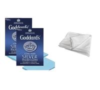 Dezpo | 2 Long Term Silver Polish Cloth + 3 Dezpo Lint-Free Cloths (300mm) - Tarnish Remover & Protector for Silverware and Jewelry