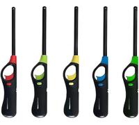 Dezpo Lighters & Fire Starters (Pack Of 5) - BBQ Lighter for Outdoor Camping - Refillable Safety Gas Lighter for Homes, Kitchens, Outdoors - Fire Lighter Accessories