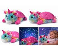 Dezpo Unicorn Turtle Plush Night Light, Soft Rainbow Stuffed Animal with Star Projector Shell, Soothing Bedtime Toy for Kids