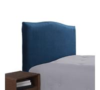 DEZYPZAM Bed Headboard Covers, Headboard Covers for Double Bed/Small Double, Velvet All-inclusive Elastic Headboard Protection Cover (Blue,120cm(110-140cm))