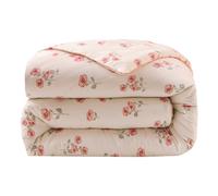 DEZYPZAM Quilt, King Size Cotton Quilt, Winter Cotton Quilts Thickened, Soft Fluffy Breathable Microfibre, Bedding Insert, All Season Comforter (Rose,220x240cm (4kg))