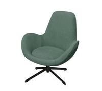 DEZYPZAM Swivel Armchair Slipcover, Swivel Armchair Office Chair Cover, Curved Back Accent Desk Chair Protector, for Living Room Bedroom Home Office (Green)