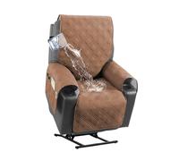 DEZYPZAM Waterproof Recliner Chair Cover, Non-Slip Recliner Armchairs Covers, Washable Recliners Sofa Slipcover, 1 Seats Armchair Protectors for Kids, Dogs, Pets (Clay)