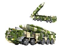 DF-21D Missile Vehicle Building Blocks Set - 976PCS 1:38 Scale Military Truck Bricks Kit, Collectible Army Transport Model, STEM Education Toy, Creative Gift for Adult, Kid