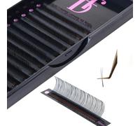 DF 5D Flora Lash Extension Volume Eyelash Extensions 0.07 D Curl 8-15mm Mixed Tray Wispy Individual Classic Eyelashes Soft Matte Black Single Spike Lashes Professional Salon Use
