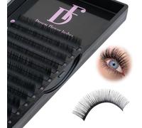 DF Bottom Lash Extensions 0.05mm B Curl 5-8mm Mixed Tray Bottom Eyelashes Lower Individual Eyalash Extension Supplies Soft Matte Black Under Classic Single Lashes