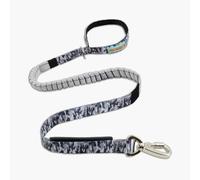 DF Co. Bungee Dog Leash | Strain Free & Shock Resistant for Control | Neoprene Padded Handle, Heavy-Duty Carabiner Clip, and D-Ring | Grey Camo, Size Regular