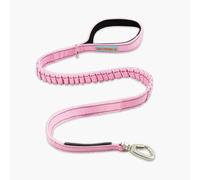 DF Co. Bungee Dog Leash | Strain Free & Shock Resistant for Control | Neoprene Padded Handle, Heavy-Duty Carabiner Clip, and D-Ring | Pink, Size Small