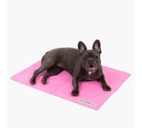 DF Co. Dog Cooling Mat for Summer | Automatic Cooling, Easily Foldable, Non-Toxic Gel Interior | Pink, Size L