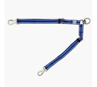 DF Co. Leash Splitter | Walk Two Dogs with Complete Control - 360° Swivel, Tangle Free, Adjustable Length, Reflective Webbing, Heavy Duty Clips (Classic Blue)