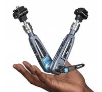 DF DIGITALFOTO 11" Magic Arm with F22 Quick Release, Elegant Strength Magic Arm with 1/4" 3/8" Thread Screw 360° Ball Heads for Monitor,Flash,Light,Camera Cage,Max Load Capacity 5kg (Starship Gray)