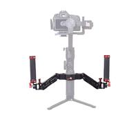 DF DIGITALFOTO ARES Z Axis Spring Dual Handle, Flexible Damping Detachable Dual Grip Gimbal Handle, Compatible for ZHIYUN Crane 2 MOZA FEIYU DJI Ronin S/S2/RS3/RS3 Pro 3 Axis Gimbal