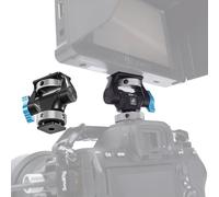 DF DIGITALFOTO Camera Monitor Mount with Cold Shoe, 360° Swivel and 180° Tilt Adjustable Monitor Holder with Thumbscrew, Anti-twist Design, Support 5” and 7” Field Monitor Payload max.3 kg STM-CS