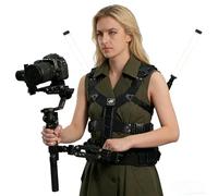 DF DIGITALFOTO THANOS X Gimbal Support Vest with V Mount Battery/Wireless Transmitter Expansion Plate for Video Live Streaming, Compatible with DJI RS2/RS3/RS4/RS4PRO etc.