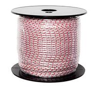 DF QUALITY 100 m Roll of High-Quality Starter Rope Red/White for Chainsaw Lawnmower Garden Tools Building Equipment Boat Kart RC Braided Cord Launching Rope (3.5 mm x 100 m)