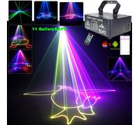 DF500 Android IOS APP RGB Laser Animation DJ Lights Disco Party Projector Beam Dance Bar Xmas Decoration Stage Effect Lamp Show A Remote