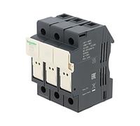 DF83 DIN RAIL POLE FUSE BASE: 3 SCHNEIDER ELECTRIC