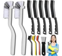 Dfacio 11Pcs Crevice Cleaning Brush Set, Hard Bristle Cleaning Supplies for Kitchen, Bathroom, Corner, Grout, Sink, Cup, Teapot, Bottle, Blender