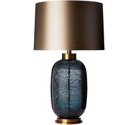 DFAEEKIYO Desk Lamp Bubble Texture Glazed Table Lamps Bedroom Bedside Luxury Hotel Living Room Lobby Post-Modern Lighting(Blue,68cm)