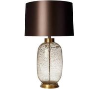 DFAEEKIYO Desk Lamp Bubble Texture Glazed Table Lamps Bedroom Bedside Luxury Hotel Living Room Lobby Post-Modern Lighting(Clear,68cm)