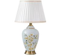 DFAEEKIYO Desk Lamp Ceramic Table Lamps Bedroom Bedside Creative Decorative Chinese Style Living Room Study Warm Light Home Office