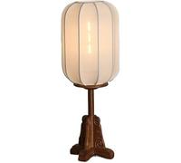 DFAEEKIYO Desk Lamp New Chinese Style Table Lamps Japanese Log Designer Living Room Bedroom Bedside Lighting for Home Office(Small)
