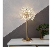 DFAEEKIYO Desk Lamp Post-Modern Light Luxury Crystal Table Lamps Bedroom Bedside Home Decoration Button Switch