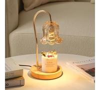 DFAEEKIYO Lily of The Valley Wax Melting Lamp Romantic Candle Night Light Creative Aromatherapy Table Cozy Bedside for Bedroom Living Room
