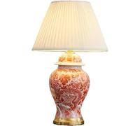 DFAEEKIYO Retro Hand-Painted Ceramic Table Lamp Red Dragon Porcelain