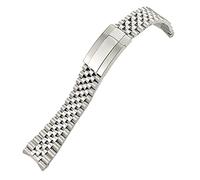 DFAMIN 21mm 904L Solid Stainless Steel Watch Band Fit For Rolex Strap 41mm Oyster Perpetual Datejust Silver Luxury Brand Watchbands(21mm)