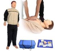 DFANCE Life Size Full Body Adult CPR Training Manikin, Cardiopulmonary Resuscitation Simulator First Aid Training Medical Model for Patient Education and Teaching