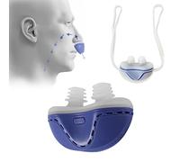 DFANCE Silicone Anti-snoring Device,Mini CPAP Anti Snoring Electronic Device,Sleep Apnea Stop Snore Aid Stopper USB Household Unisex Portable for Sleep,Snoring Solution,Blue