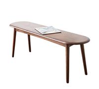 DFANCE Solid Wood Dining Bench - Oak Bench for Entryway, Bedroom, Living Room, Kitchen Room(Size:47.24,Color:Walnut Clolr)