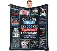 Dfaqehk 18th Birthday Gaming Throw Blanket, Blue, 60 x 50 Inch