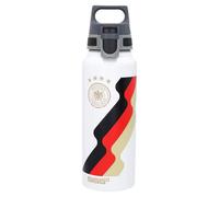 SIGG - Aluminium Water Bottle - WMB Pathfinder DFB Team - Climate Neutral Certified - Suitable for Carbonated Drinks - Leak-Proof - Light as a Feather - BPA-Free - White with Print - 1L