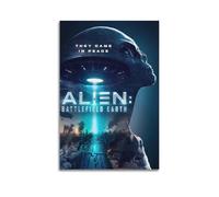 DFBDJASD Alien Earth Battlefield Movie Poster Poster Decorative Painting Canvas Wall Posters And Art Picture Print Modern Family Bedroom Decor Posters 24x36inch(60x90cm)