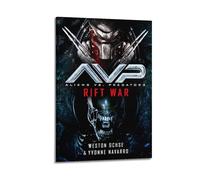 DFBDJASD Alien Vs. Predator Rift War Movie Poster Poster Decorative Painting Canvas Wall Posters And Art Picture Print Modern Family Bedroom Decor Posters 20x30inch(50x75cm)