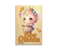 DFBDJASD Little Bee Queen Poster Poster Decorative Painting Canvas Wall Posters And Art Picture Print Modern Family Bedroom Decor Posters 16x24inch(40x60cm)