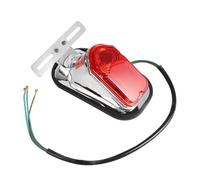 DFBGFHKM Tail Lamp Motorcycle Chrome Red Tombstone Brake Tail Light Signal For Bike Aluminiu