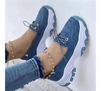 Dfcdcoo Women's Orthopedic Sneakers,Women's Orthopedic Walking Shoes, 2023 New Women Casual Walking Sneaker Orthopedic Arch shoes (Blue,38)