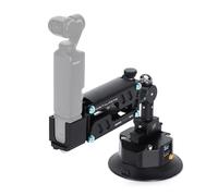 DFCINE Electric Suction Cup Mount for Osmo Pocket 3, 4.5" Vacuum Camera Car Mount with NATO Rail, Compatible with Pocket 2/3, Action Cameras etc