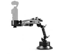 DFCINE Osmo Pocket 3 Car Mount with 5.7" Electric Suction Cup, Hydraulic Damping Arm, Auto Pressure Detection, NATO Quick-Release, Compatible with DJI Pocket 3/4 Action 6/insta360- Filming Camere Rig